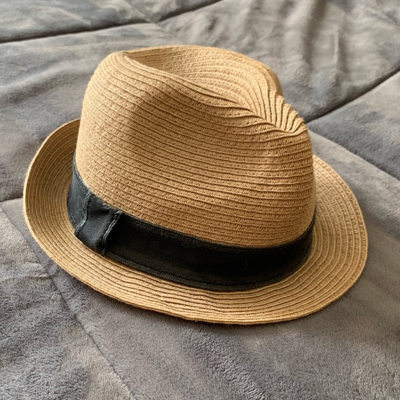 J Crew Factory Fedora Paper Straw Tan 